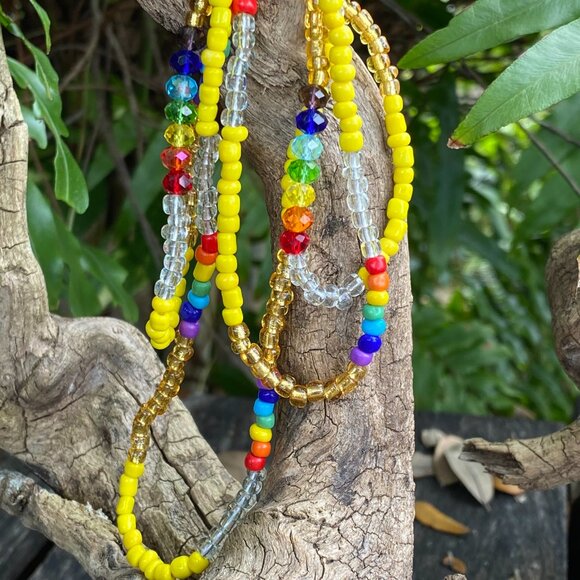 Osumare Orisha Collar Oshumare Necklace Arco Iris Yoruba Santeria Eleke - Picture 3 of 3